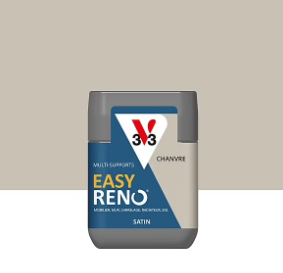 Testeur peinture de rénovation multi-supports V33 Easy Reno beige chanvre satin 75ml