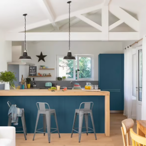 Peinture de rénovation multi-supports V33 Easy Reno bleu turquin satin 0,75L