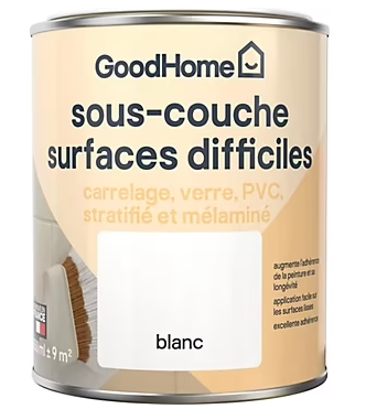Sous-couche surfaces difficiles GoodHome blanc 0,75L