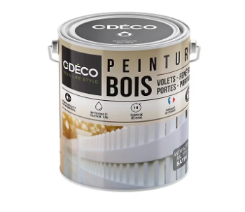 Peinture extérieure bois C-Deco satin gris anthracite 2,5L