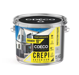 Crépi extérieur CDéco gris clair performance 15kg