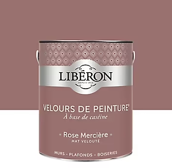 Peinture murs, plafonds et boiseries Velours de peinture rose merciere Libéron 2,5L