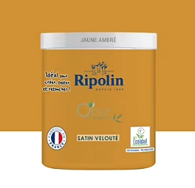 Testeur peinture intérieure Ripolin O'Pur jaune ambre satin 75ml