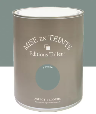 Peinture Tollens Mise en teinte murs, meubles et boiseries bleu abysse 1L