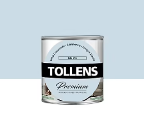 Peinture Tollens premium murs, boiseries et radiateurs bleu gris satin 0,75L