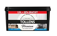 Peinture Tollens premium murs, boiseries et radiateurs gris anthracite mat 2,5L +20% gratuit