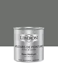 Peinture multisupport murs, plafonds et boiseries Velours de peinture gris coucou de rennes Libéron 0,5L