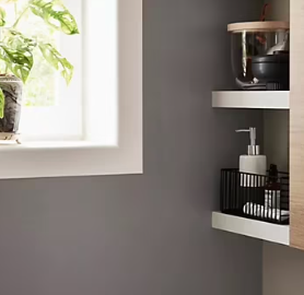 Peinture résistante murs boiseries et métal GoodHome gris Hamilton satin 2,5L +20% gratuit