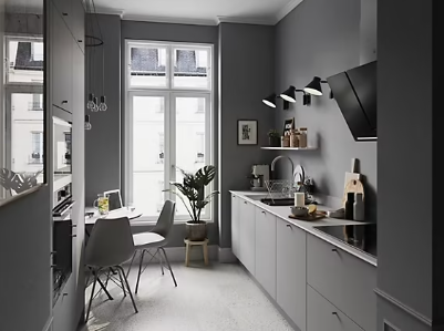 Peinture cuisine et salle de bains GoodHome gris Hamilton satin 50ml
