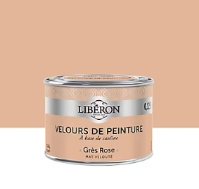Testeur peinture murs, plafonds et boiseries Velours peinture gres rose Libéron 125 ml
