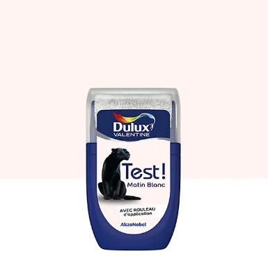 Testeur de peinture Crème de Couleur Dulux Valentine matin blanc 30ml