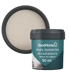 Testeur peinture intérieure couleur GoodHome satin tijuana beige 50ml