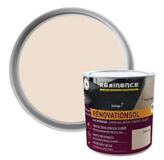 Résine de rénovation sol bi composante époxy Résinence doux lin 300ml