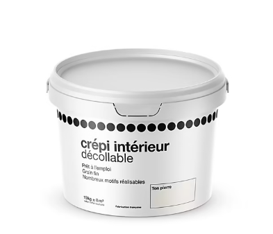 Crépi intérieur décollable pierre mat 15kg