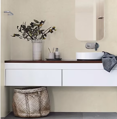 Enduit à la chaux effet marbré Maison Déco Tadelakt beige spa 5L