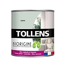 Peinture murs et plafonds Biorigine Tollens velours serre 0,5L
