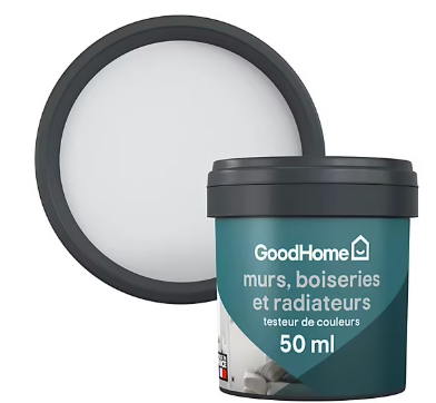 Testeur peinture résistante murs, boiseries et métal GoodHome gris Whistler mat 50ml