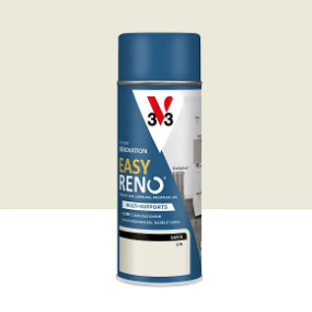 Peinture de rénovation aérosol multi-supports V33 Easy Reno lin satin 400ml