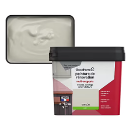 Peinture de rénovation GoodHome multi-supports satin beige Cancún 750ml