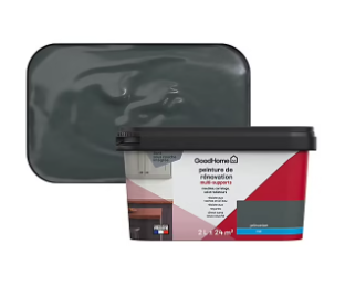 Peinture de rénovation GoodHome multi-supports mat gris Princeton 2L