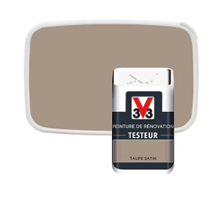 Testeur peinture de rénovation V33 taupe satin 50ml