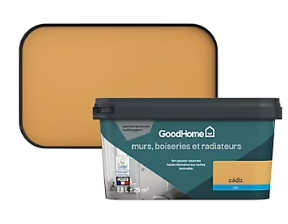 Peinture intérieure couleur murs, boiseries et radiateurs GoodHome mat cádiz orange 2.5L
