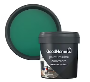 Testeur peinture couleur 2 en 1 velours GoodHome vert néon 50ml