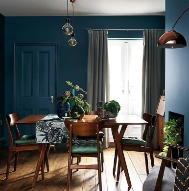 Laque Valénite Dulux Valentine Acrylique satin bleu paon 2L