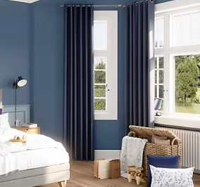 Peinture intérieure couleur murs, boiseries et radiateurs GoodHome satin fayence bleu 2.5L