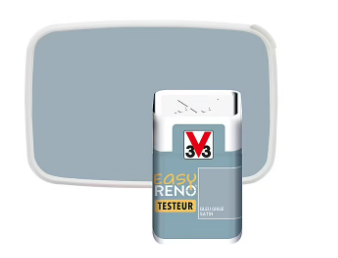 Testeur peinture de rénovation multi-supports V33 Easy Reno bleu gris satin 50ml