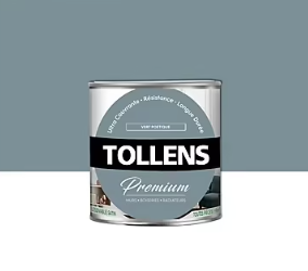 Peinture Tollens premium murs, boiseries et radiateurs vert poétique satin 0,75L