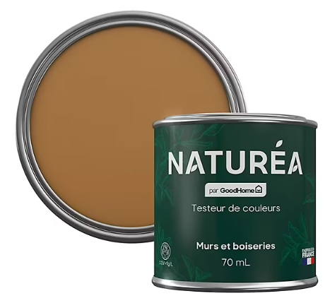 Peinture testeur de couleur Naturéa par GoodHome miel velours 70 ml