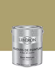 Peinture multisupport murs, plafonds et boiseries Velours de peinture vert reine-claude Libéron 2,5L