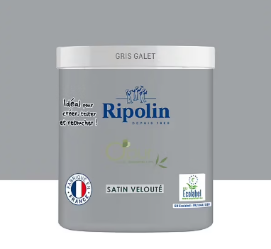 Testeur peinture intérieure Ripolin O'Pur gris galet satin 75ml