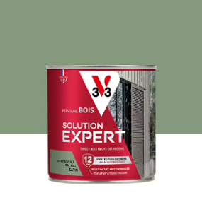 Peinture extérieure bois Solution expert vert provence satin V33 500ml