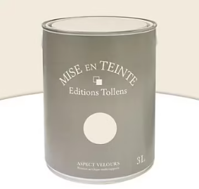 Peinture murs et boiseries Tollens Mise en teinte ceruse mat velours 3L