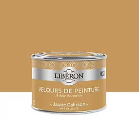 Testeur peinture murs, plafonds et boiseries Velours peinture jaune calisson Libéron 125 ml