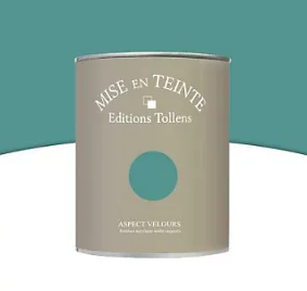 Peinture murs et boiseries Tollens Mise en teinte jade mat velours 1L