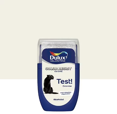 Testeur de peinture Color Resist cuisine Dulux Valentine mat colombe 30ml