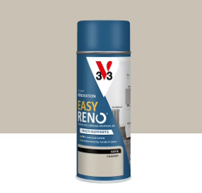 Peinture de rénovation aérosol multi-supports V33 Easy Reno chanvre satin 400ml
