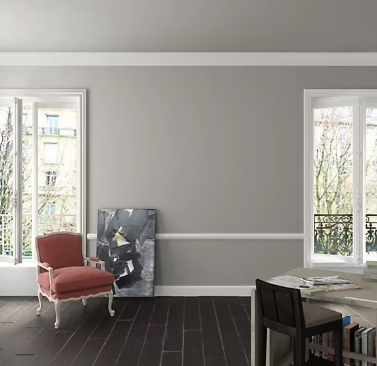 Testeur peinture Tollens premium murs, boiseries et radiateurs gris tendre mat 50ml