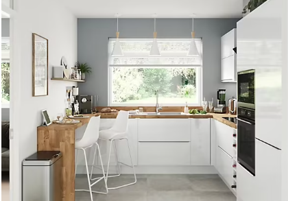 Peinture cuisine et salle de bains GoodHome gris Delaware satin 50ml