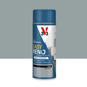 Peinture de rénovation aérosol multi-supports V33 Easy Reno gris galet satin 400 ml
