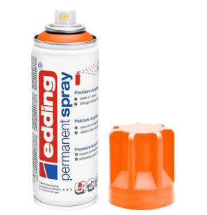 Spray peinture acrylique Edding orange fluo 200 ml