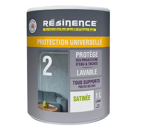 Résine protection universelle zone sèche satin 1L Résinence