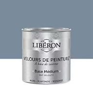 Peinture multisupport murs, plafonds et boiseries Velours de peinture bleu panicaut Libéron 0,5L