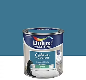 Peinture Crème de Couleur Dulux Valentine satin marée haute 0,5L