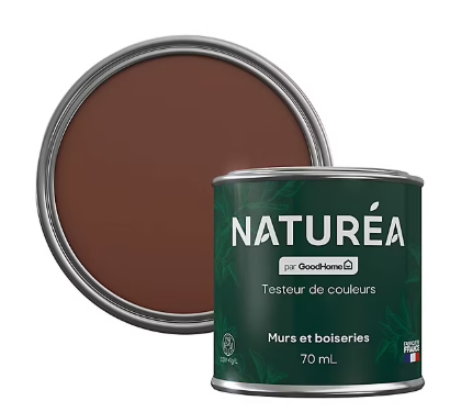 Peinture testeur de couleur Naturéa par GoodHome terre d'argile velours 70 ml