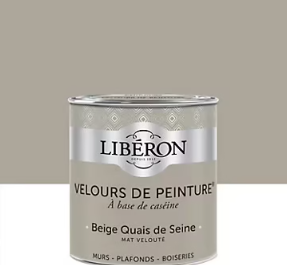 Peinture multisupport murs, plafonds et boiseries Velours de peinture beige quais de seine Libéron 0,5L