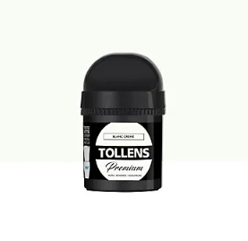 Testeur peinture Tollens premium murs, boiseries et radiateurs blanc crème mat 50ml